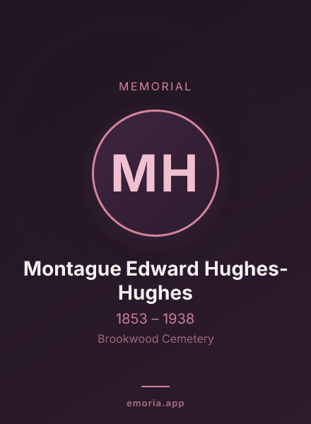 Memorial portrait of Montague Edward Hughes-Hughes
