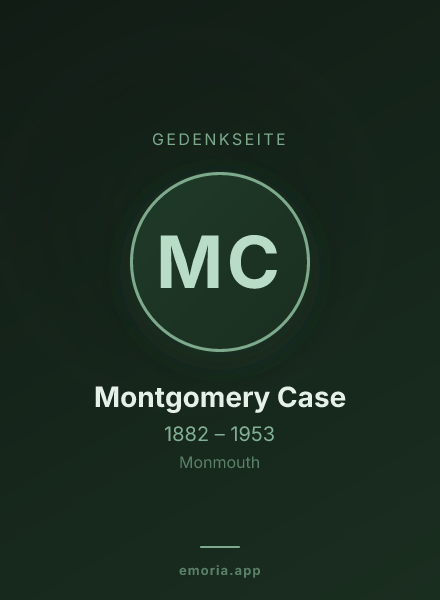 Gedenkportrait von Montgomery Case