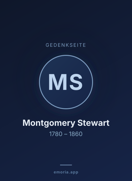 Gedenkportrait von Montgomery Stewart