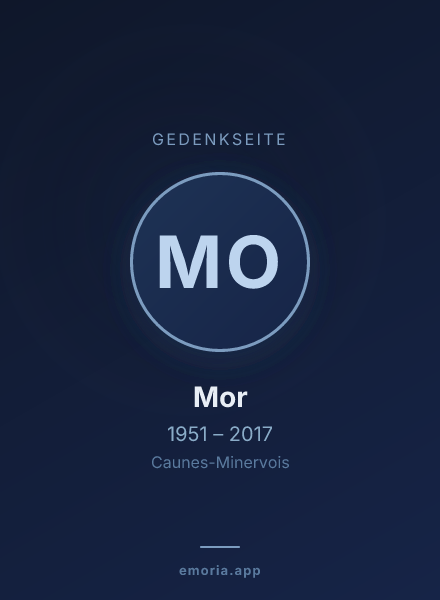 Gedenkportrait von Mor