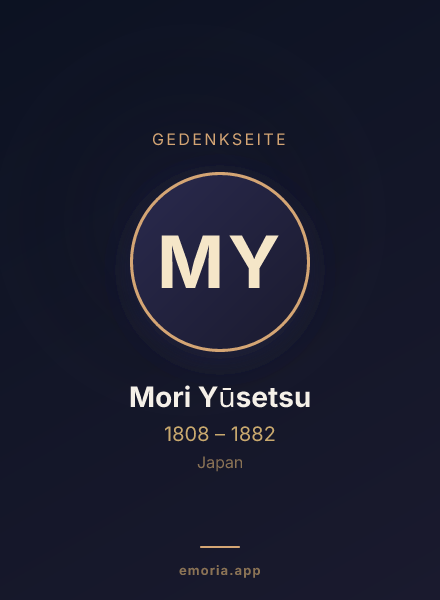 Gedenkportrait von Mori Yūsetsu