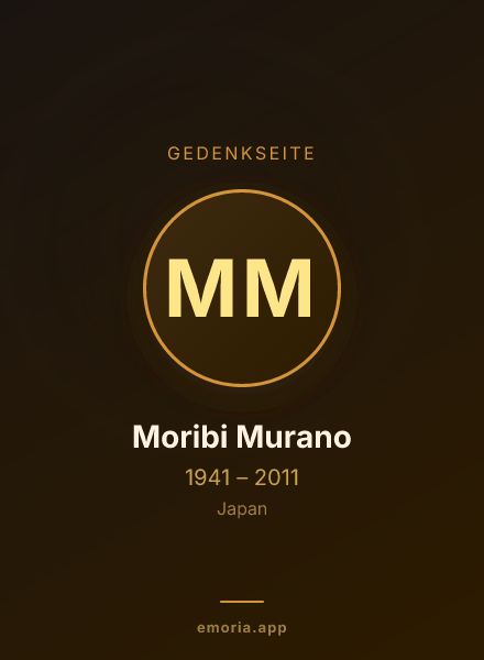 Gedenkportrait von Moribi Murano