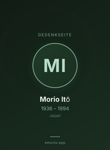 Gedenkportrait von Morio Itō