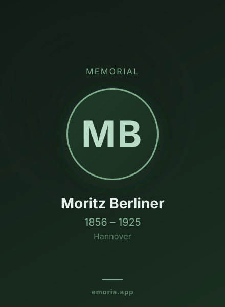 Memorial portrait of Moritz Berliner