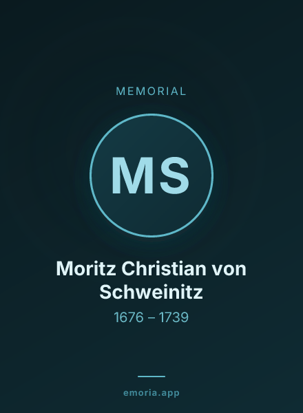 Memorial portrait of Moritz Christian von Schweinitz
