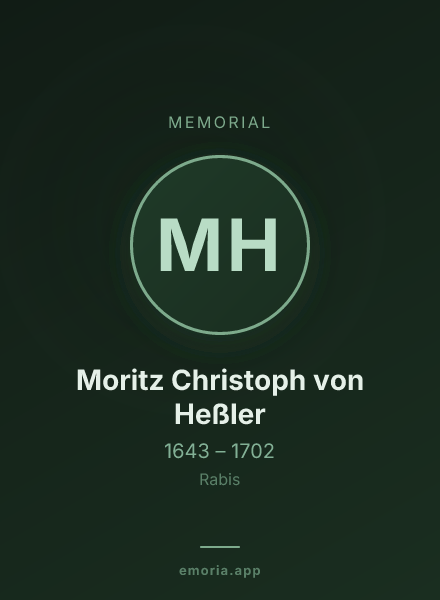 Memorial portrait of Moritz Christoph von Heßler