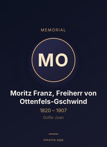 Memorial portrait of Moritz Franz, Freiherr von Ottenfels-Gschwind