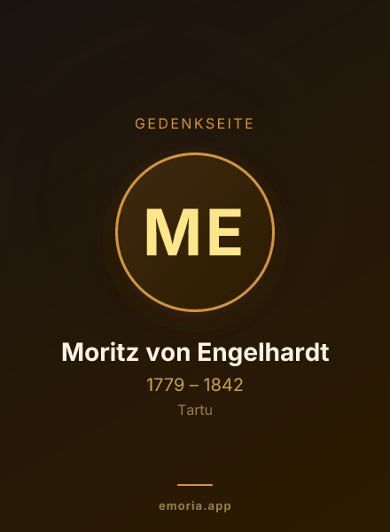 Gedenkportrait von Moritz von Engelhardt