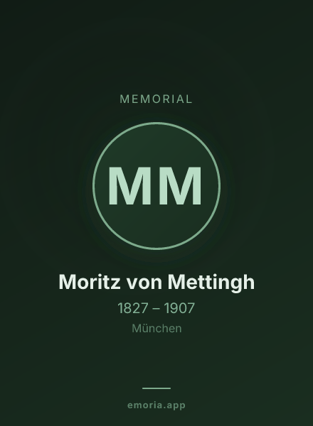 Memorial portrait of Moritz von Mettingh