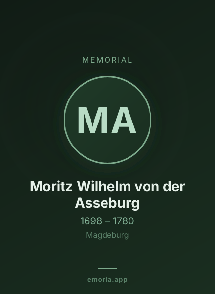 Memorial portrait of Moritz Wilhelm von der Asseburg