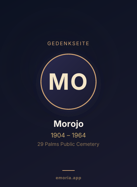 Gedenkportrait von Morojo