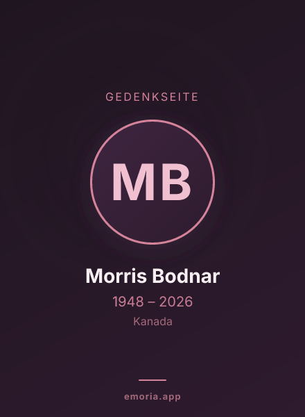 Gedenkportrait von Morris Bodnar