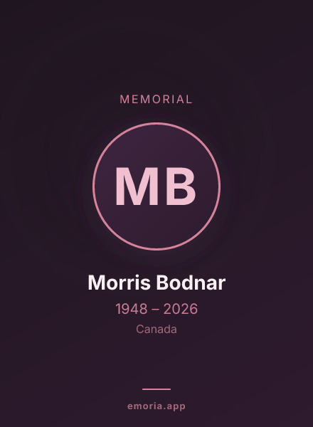 Memorial portrait of Morris Bodnar
