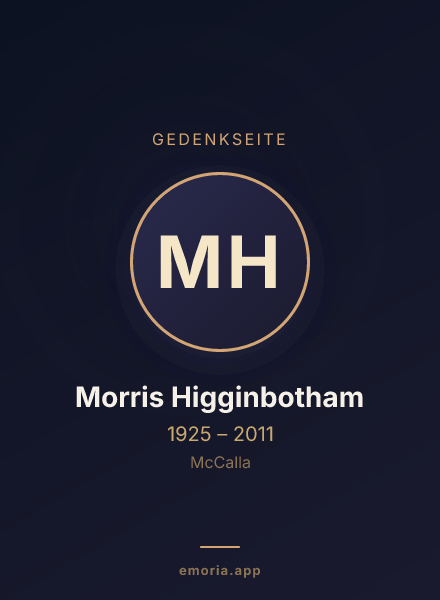 Gedenkportrait von Morris Higginbotham