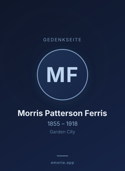 Gedenkportrait von Morris Patterson Ferris