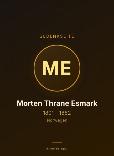 Gedenkportrait von Morten Thrane Esmark