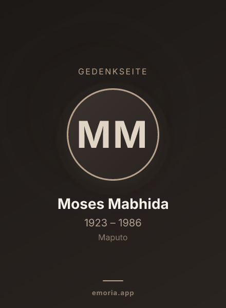 Gedenkportrait von Moses Mabhida