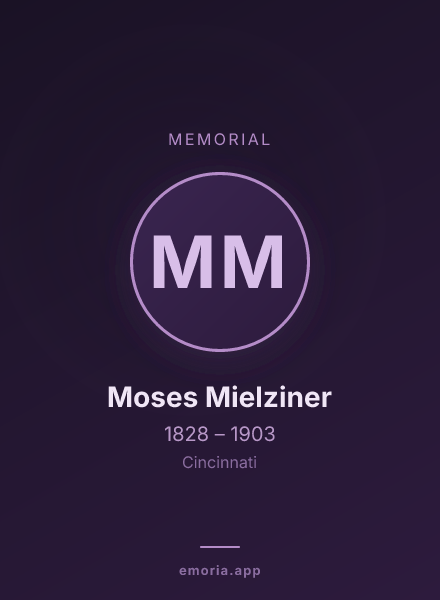 Memorial portrait of Moses Mielziner