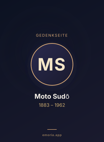 Gedenkportrait von Moto Sudō