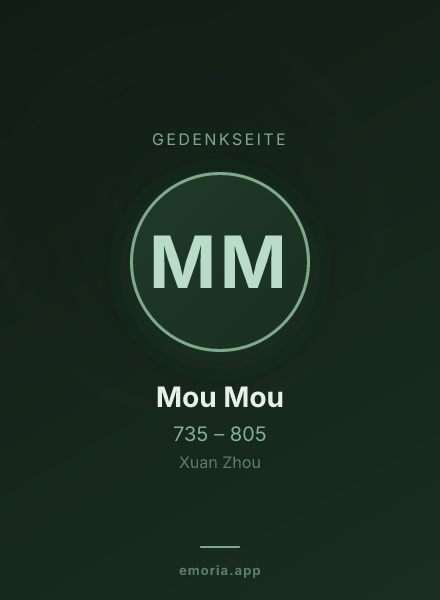 Gedenkportrait von Mou Mou
