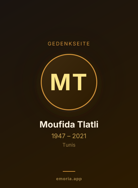 Gedenkportrait von Moufida Tlatli