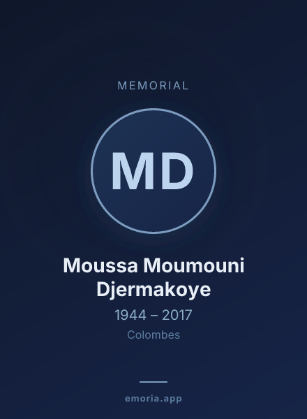 Memorial portrait of Moussa Moumouni Djermakoye