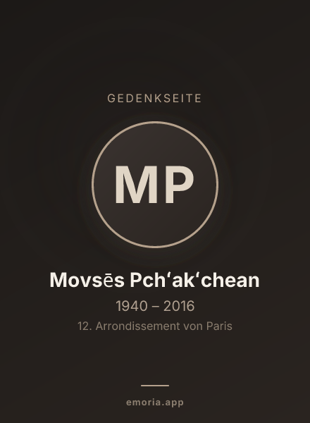 Gedenkportrait von Movsēs Pchʻakʻchean