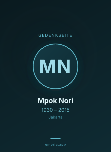 Gedenkportrait von Mpok Nori