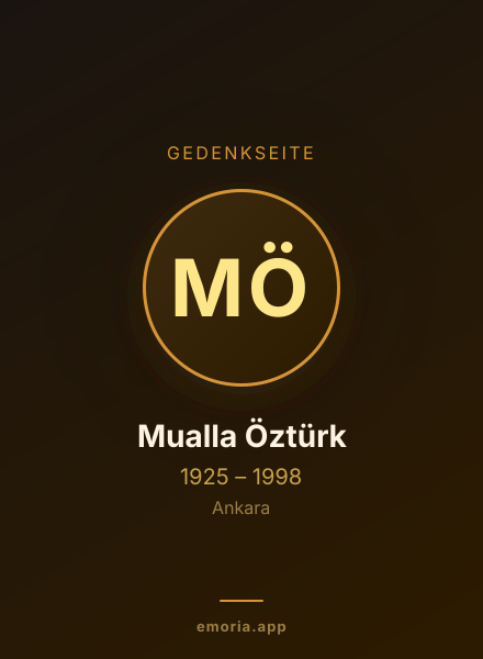 Gedenkportrait von Mualla Öztürk