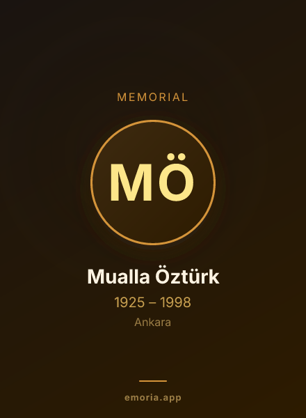 Memorial portrait of Mualla Öztürk