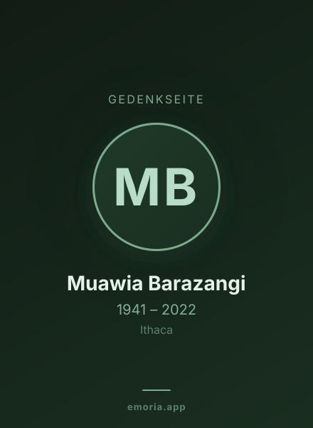 Gedenkportrait von Muawia Barazangi