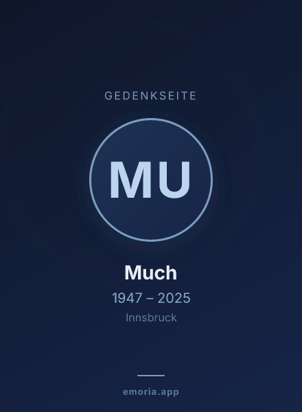 Gedenkportrait von Much
