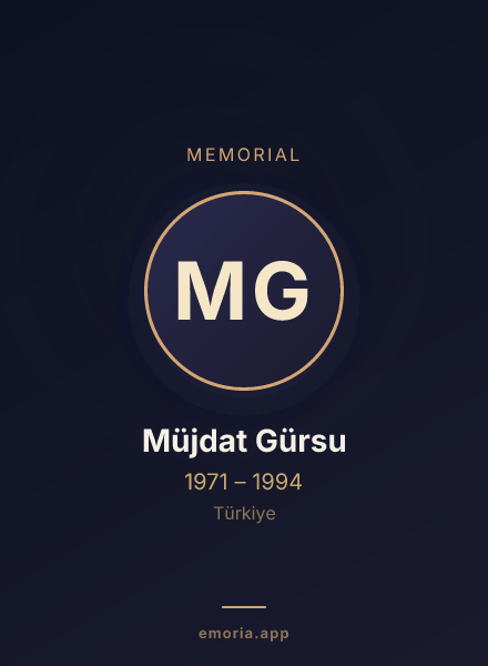 Memorial portrait of Müjdat Gürsu