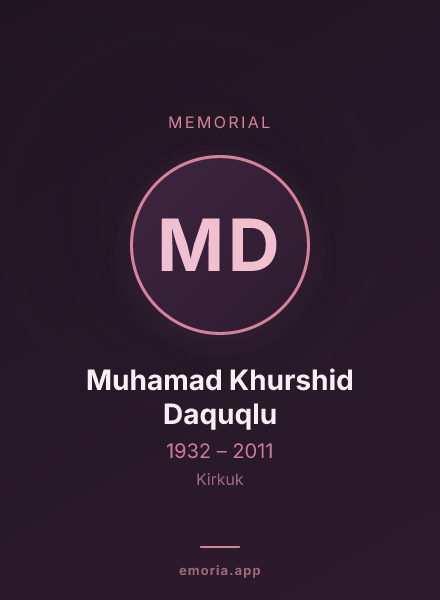 Memorial portrait of Muhamad Khurshid Daquqlu