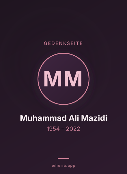 Gedenkportrait von Muhammad Ali Mazidi