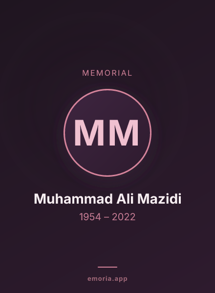 Memorial portrait of Muhammad Ali Mazidi