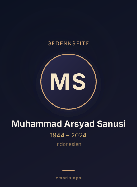 Gedenkportrait von Muhammad Arsyad Sanusi