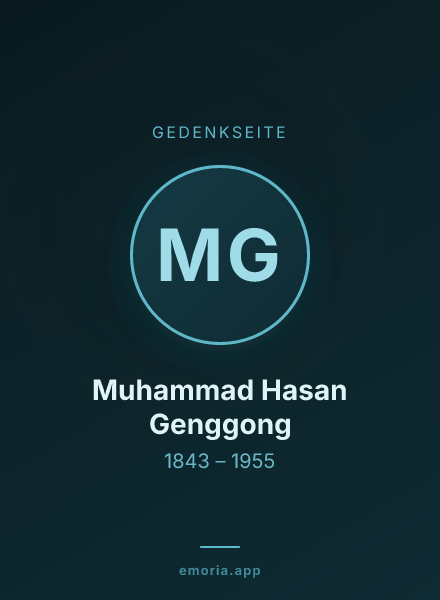 Gedenkportrait von Muhammad Hasan Genggong