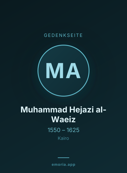 Gedenkportrait von Muhammad Hejazi al-Waeiz