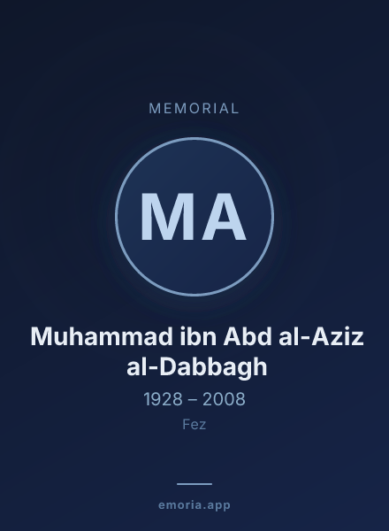 Memorial portrait of Muhammad ibn Abd al-Aziz al-Dabbagh