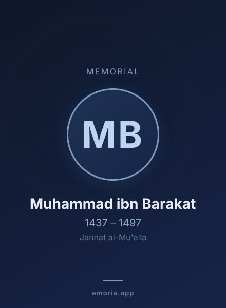 Memorial portrait of Muhammad ibn Barakat