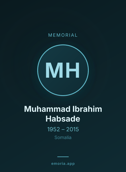 Memorial portrait of Muhammad Ibrahim Habsade