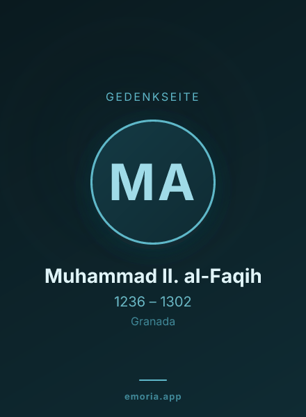 Gedenkportrait von Muhammad II. al-Faqih