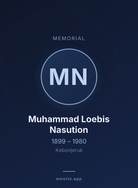 Memorial portrait of Muhammad Loebis Nasution