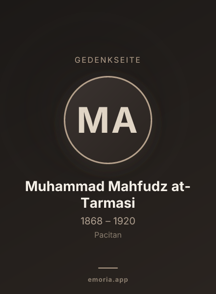 Gedenkportrait von Muhammad Mahfudz at-Tarmasi