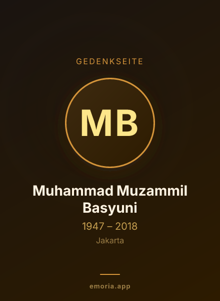 Gedenkportrait von Muhammad Muzammil Basyuni