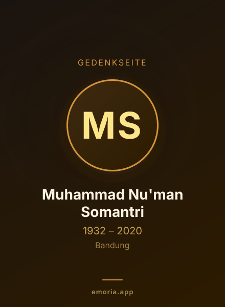 Gedenkportrait von Muhammad Nu'man Somantri