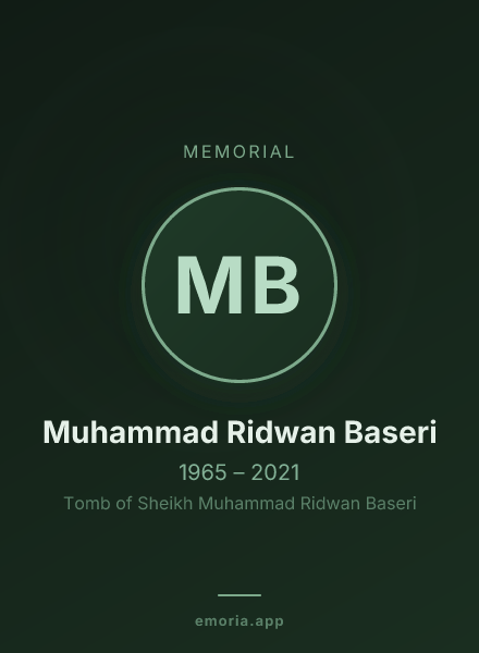 Memorial portrait of Muhammad Ridwan Baseri