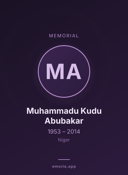 Memorial portrait of Muhammadu Kudu Abubakar