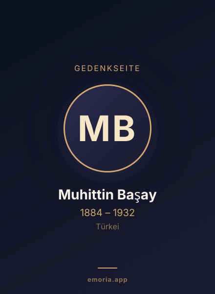 Gedenkportrait von Muhittin Başay